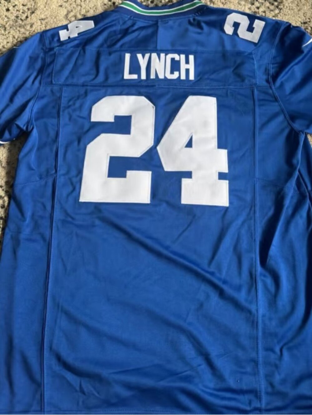 Marshawn Lynch Royal Blue Stitched Jersey Vapor
